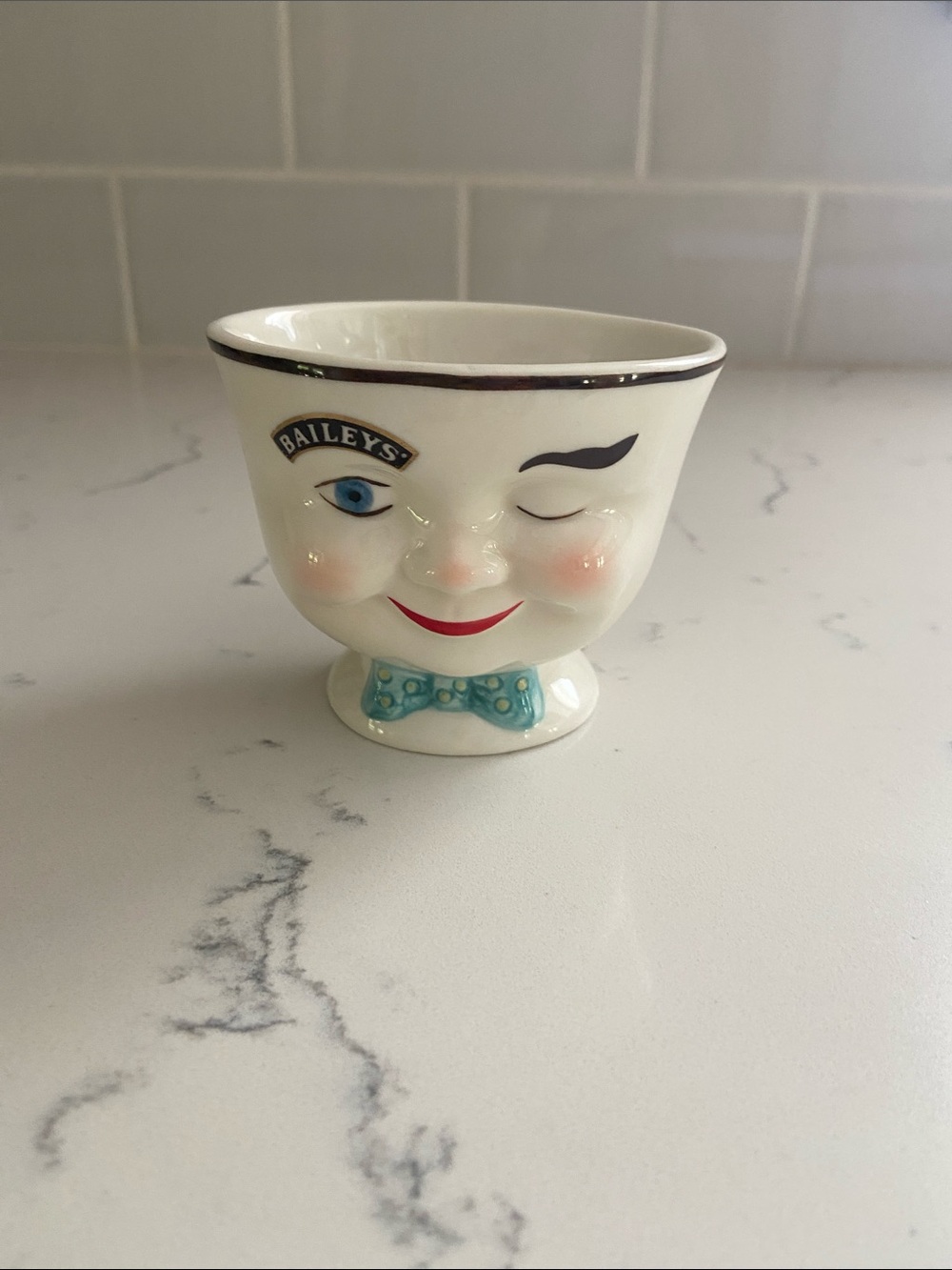 Baileys Irish Cream 1996 Limited Edition Yum Wink Face Sugar Bowl Vintage